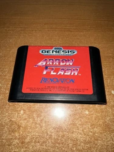 Arrow Flash (Sega Genesis, 1990) Cartridge Only Authentic - Tested