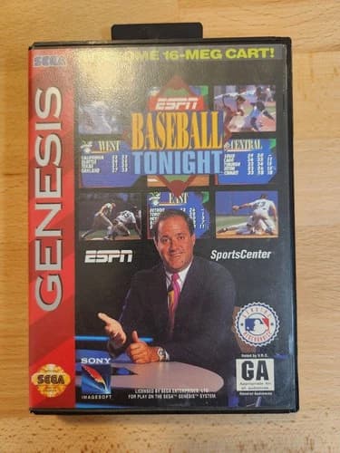 ESPN Baseball Tonight - Sega Genesis - CIB Complete