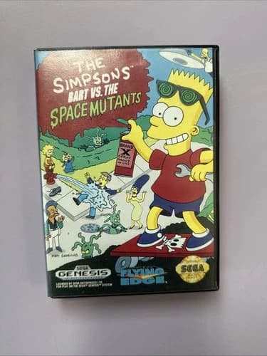 Simpsons: Bart vs. The Space Mutants (Sega Genesis, 1992) CIB