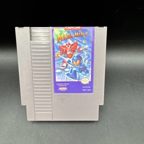 Mega Man 5 (Nintendo Entertainment System, 1992) Tested Working NES