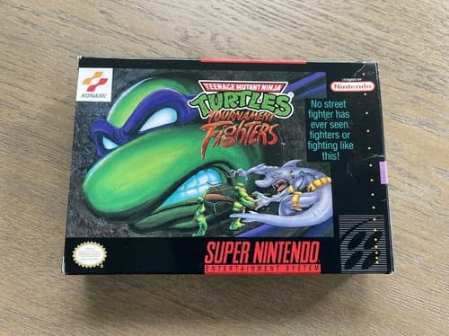 Teenage Mutant Ninja Turtles Tournament Fighters TMNT SNES CIB