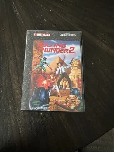 Sega Genesis Game Rolling Thunder 2 CIB Complete In Box