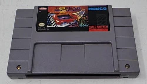 Super Nintendo Top Gear 3000 Snes Vintage Classic Game Cartridge (GAL159413)