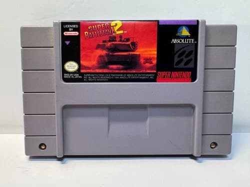 Super Battletank 2 (Super Nintendo SNES, 1994) Authentic. Working.