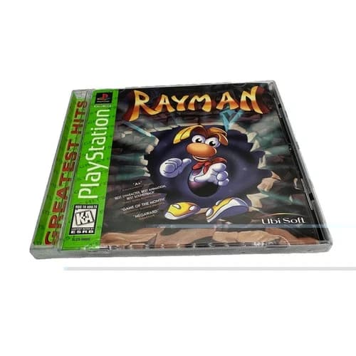 Rayman Greatest Hits Sony PlayStation 1 PS1 CIB Complete Video Game 1995
