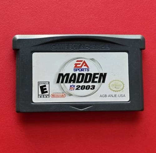 Madden NFL 2003 Game Boy Advance Authentic Nintendo GBA Cleaned Works Y2K Sports