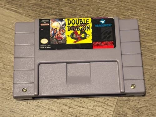 Double Dragon V The Shadow Falls Super Nintendo Snes Cleaned & Tested Authentic