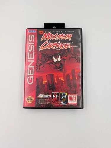 Spider-Man and Venom: Maximum Carnage (Sega Genesis, 1994) CIB