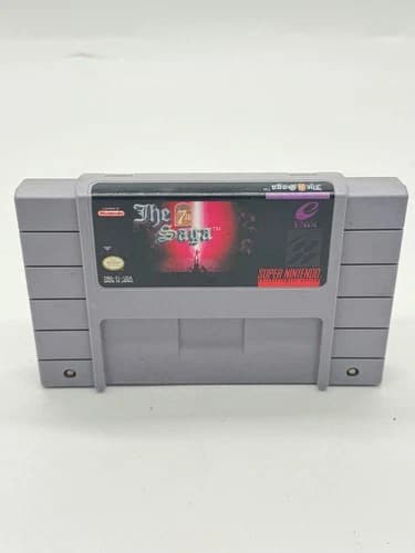 The 7th Saga Super Nintendo SNES Game Cartridge Free Shipping