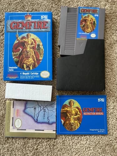 Gemfire (NES, 1992) Complete CIB w/Map and Manual Inserts, Very Good Cond