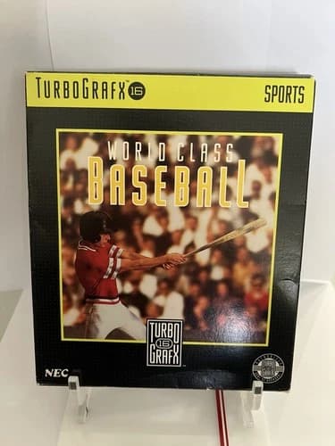 World Class Baseball (TurboGrafx-16, 1989)CIB Complete In Box - Authentic-Tested