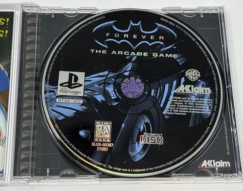 Batman Forever: The Arcade Game (Sony PlayStation 1, 1996) PS1 Disk Only READ
