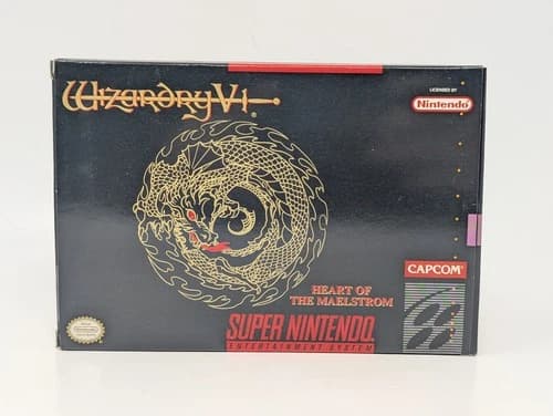 Wizardry V: Heart of the Maelstrom (Super Nintendo SNES, 1994) - CIB Very Good