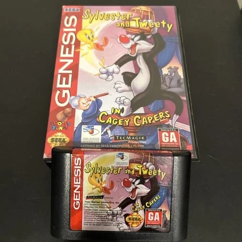 Sylvester and Tweety in Cagey Capers (Sega Genesis, 1993) authentic tested