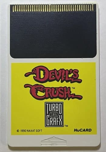 Devil’s Crush TurboGrafx-16 HuCard Tested Working 1990 Naxat Soft Authentic