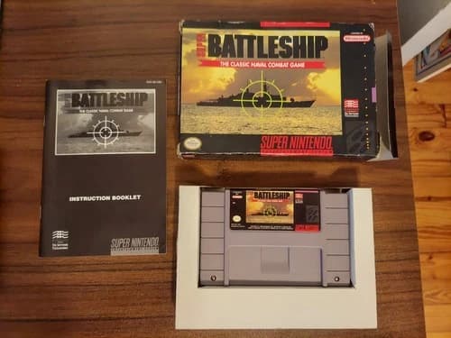 Super Battleship Super Nintendo SNES Complete In Box CIB NOT TESTED