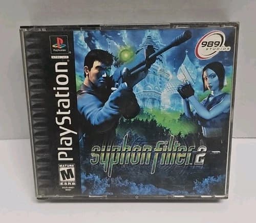 Syphon Filter 2 (Playstation 1 PS1/PSX) Complete CIB! Discs nice Tested!