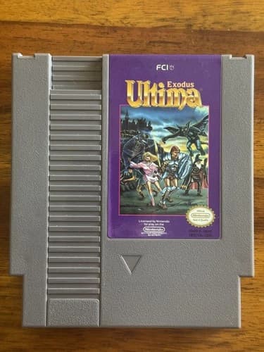 Ultima: Exodus Nintendo NES Cleaned/Tested
