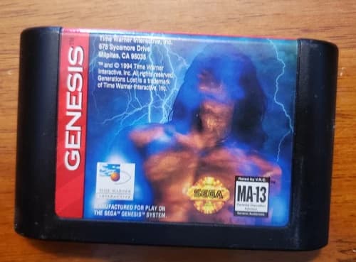 Generations Lost (Sega Genesis, 1994) Authentic Tested And Working cartridge onl