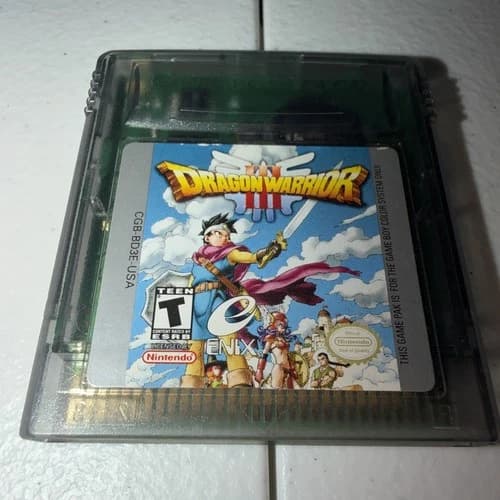 Dragon Warrior III - Nintendo Game Boy Color DW3 Cart Only, Saves - Read Desc.