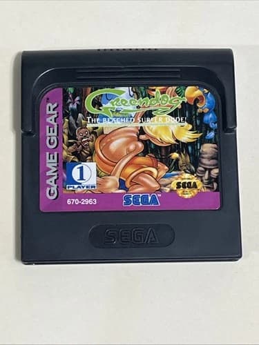 Greendog The Beached Surfer Dude (SEGA Game Gear) Authentic Cart Only