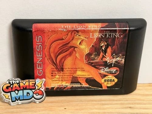 The Lion King (Sega Genesis, 1994) - Cart Cleaned & Tested - Fast Shipping