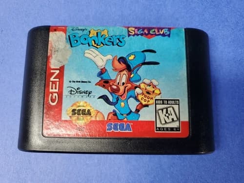 Disney's Bonkers (Sega Genesis, 1994) Authentic Cleaned Tested