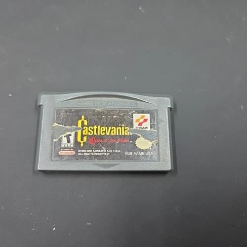 Castlevania: Circle of the Moon Nintendo Game Boy Advance NTSC Tested & Working