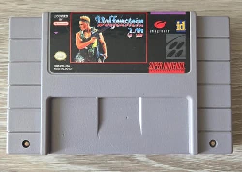 Wolfenstien 3-D Super Nintendo SNES Authentic Cartridge Tested Working