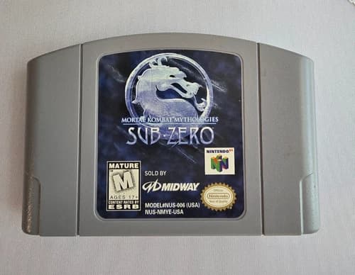 Mortal Kombat Mythologies: Sub-Zero(N64) Tested, Working, Cartridge ONLY,