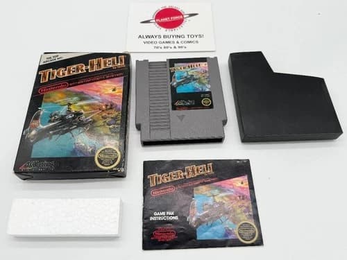 Tiger Heli Complete w/ Box CIB Nintendo Original NES Video Game Works #2