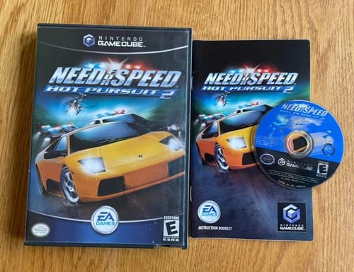 Need for Speed: Hot Pursuit 2 (Nintendo GameCube, 2002) Complete w/ Manual