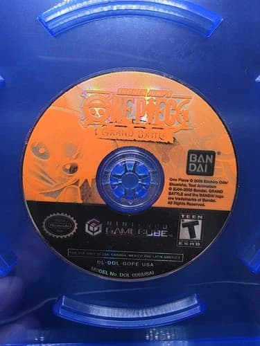One Piece: Grand Battle (Nintendo GameCube, 2005) Disc Only Bandai Tested!!