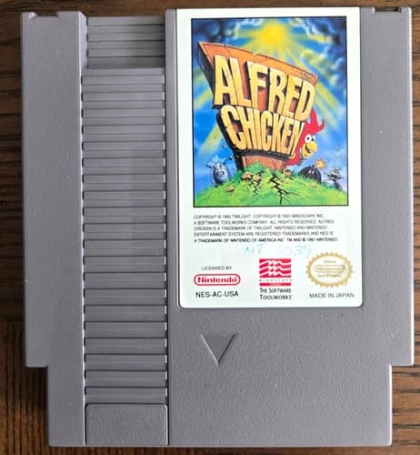 Alfred Chicken (Nintendo NES, 1994) Authentic Tested