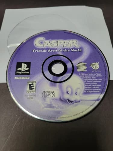 Casper: Friends Around the World (PS1, 2000) Disc Only