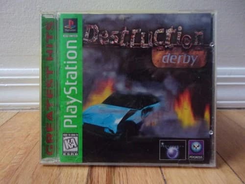 Destruction Derby (Playstation PS1) Greatest Hits Complete CIB w/ Manual Clean