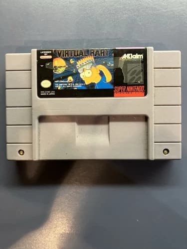 Virtual Bart (Super Nintendo SNES) Game Cartridge Only