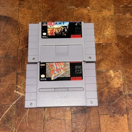 Sim Ant Super Nintendo SNES Authentic Cart SimAnt Maxis 1993 NTSC