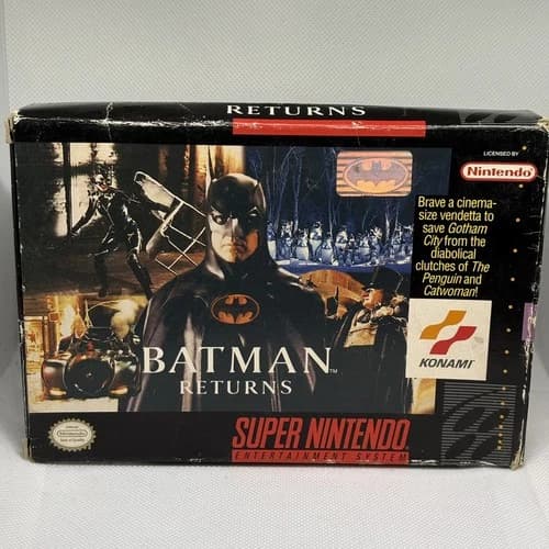 Batman Returns (Super Nintendo SNES) Complete CIB - Tested - Authentic