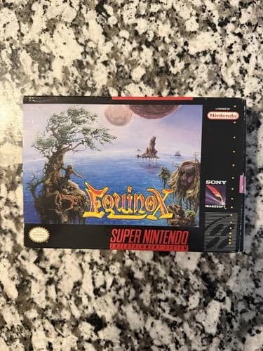 Super Nintendo SNES Equinox CIB GOOD CONDITION