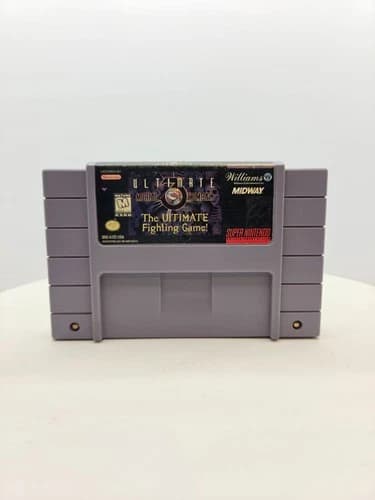 Ultimate Mortal Kombat 3 Ultimate Super Nintendo SNES Authentic Tested Loose
