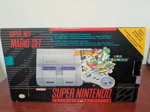 Snes Super Mario Allstars/Mario World Super Nintendo Cib