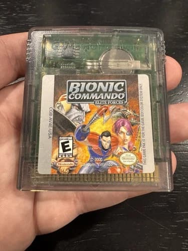 Bionic Commando Elite Forces Nintendo Game Boy Color GBC Authentic Tested