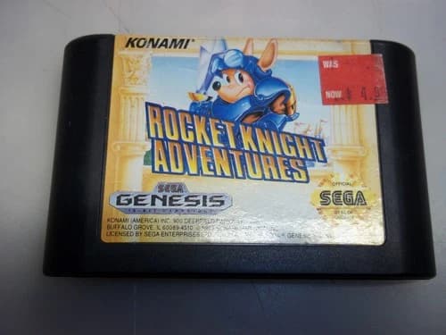 Rocket Knight Adventures (Sega Genesis, 1993) Game Authentic Tested Fast Ship!