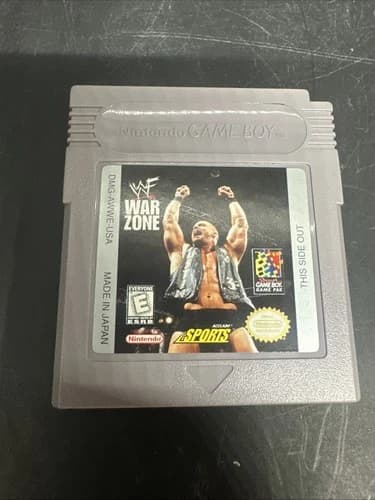 WWF War Zone Nintendo Game Boy 1998 WWE Wrestling TESTED WORKING