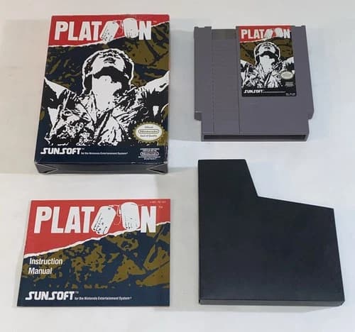 Platoon Nintendo NES CIB Great Condition