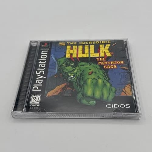 The Incredible Hulk: The Pantheon Saga (PlayStation 1 PS1) CIB W Reg Card TESTED