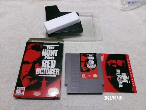 #794 The Hunt for Red October (Nintendo) NES Complete CIB Box