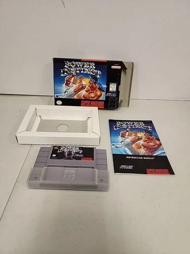 Super Nintendo SNES Atlus Power Instinct Complete