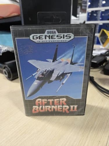 CIB After Burner II (Sega Genesis, 1990) Complete *TESTED*